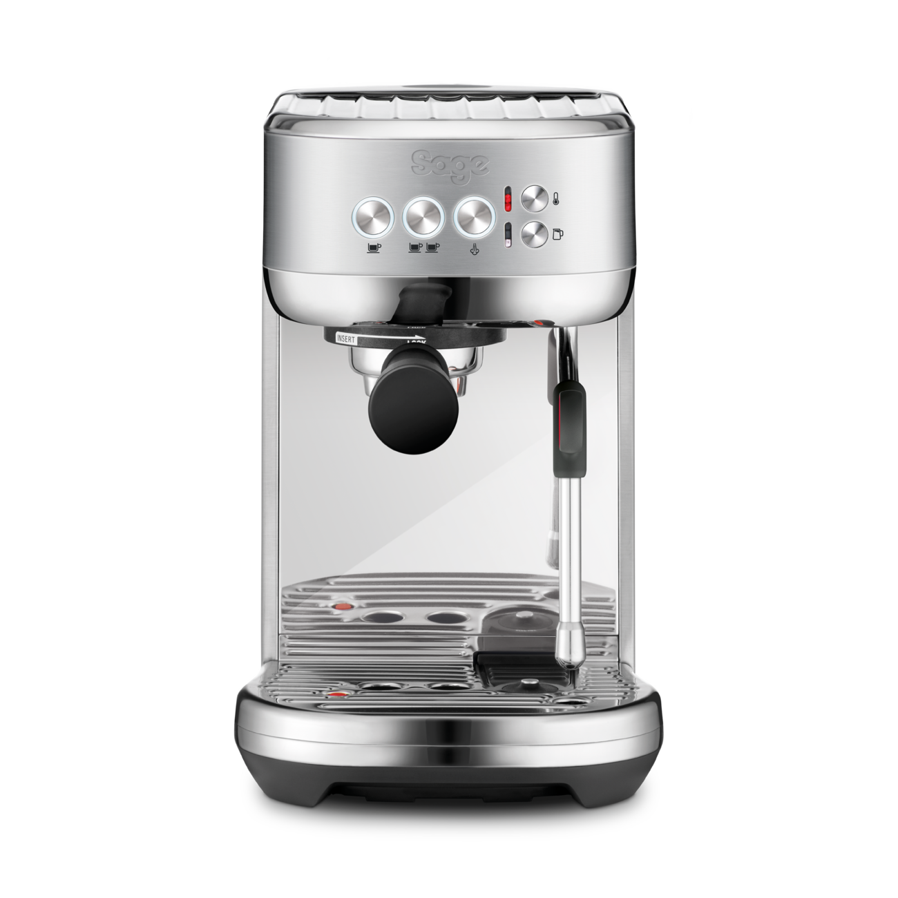 Sage Bambino Plus SES500 in brushed stainless steel